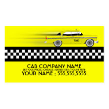 taxi cab business card template