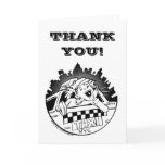 Taxi Girl Thank You Shout Out Cards