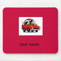 taxi mom mouse pad