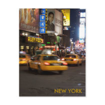 taxi new york post card