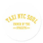 taxi nyc soul owner of the strees stickers