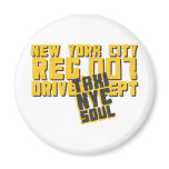 taxi nyc soul urban graphic magnets