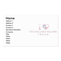 Taylor Lake Village, Texas Business Card