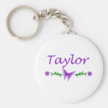 Taylor (Purple Butterfly) Keychain