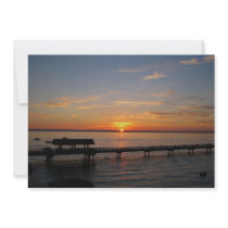 Taylor Street Dock Sunset Invitation