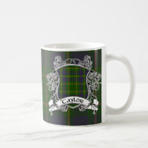 Taylor Tartan Shield Coffee Mugs