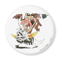 Taz Furious Driving Fridge Magnets