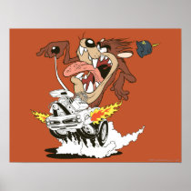 Taz Furious Driving Posters