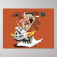 Taz Furious Driving Posters