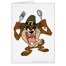 Taz Hungry Greeting Card