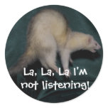 Taz Not Listening stickers