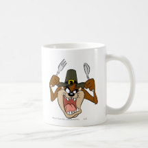 Taz Pilgrim Thanksgiving in Colour Mugs