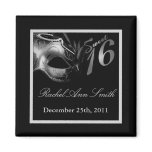 {TBA} 2"x2" Sweet 16 Silver Favor Magnet