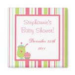 {TBA} 2"x2" Tea Party Pink Pastel Favor Magnet
