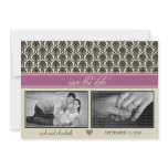 {TBA} 5X7 Baroque Lavender Two-Photo Save the Date invitations