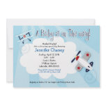 {TBA} AVIATOR Aeroplane 5x7 Baby Shower Invitation