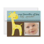 {TBA} Bundle of Joy Giraffe Birth Announcement invitations