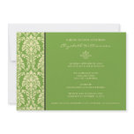 {TBA} Classic Baroque Bridal Shower Invite (lime) invitations