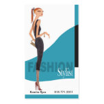 :::TBA::: Fashionable Model Fashion Stylist business cards
