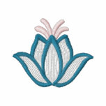 {TBA} Flower Embroidered Women's longsleeve TShirt embroidered shirts