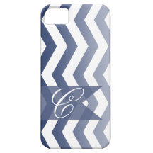 ::TBA:: Ombre Chevron Style! | navy Monogram iPhone 5 Covers
