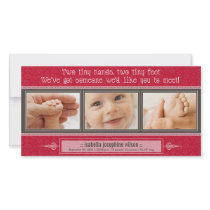 {TBA} Tiny Hands, Tiny Feet Birth Announcement
