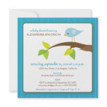 {TBA} Tweet Tweet Baby Shower Invitation (aqua)