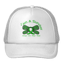 TBI Butterfly I Am A Survivor Hats