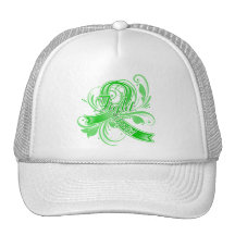 TBI Fight Like a Girl Flourish Trucker Hats