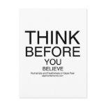 TBYB - Humanists White postcards