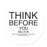 TBYB - Humanists White stickers