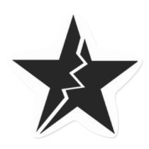 TCBB Broken Star  Sticker