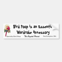 TCP Bird Poop Bumper Stickers