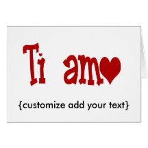 te amo I love you Cards