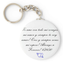 Te amo keychain