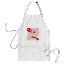 Te dua - Albanian - I Love You Apron