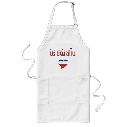 Te Extraño! Chile Flag Colours Aprons