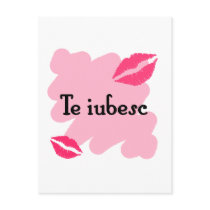 Te iubesc - Romanian I love you Post Card
