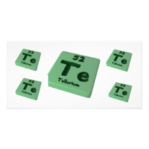 Te Tellurium Photo Card Template