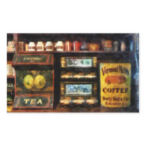 Tea and Coffee Rectangular Sticker