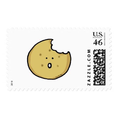 Tea biscuit postage stamps by jsoh