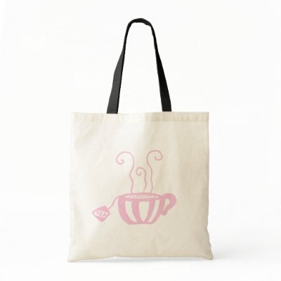 Tea Cup Tote Bag by cosmopinkice