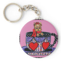 Tea Cup Yorkie Key Chain keychains