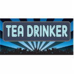 Tea Drinker Marquee Photo Sculpture