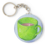Tea in Green Keychain