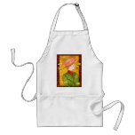Tea Lady in Green aprons