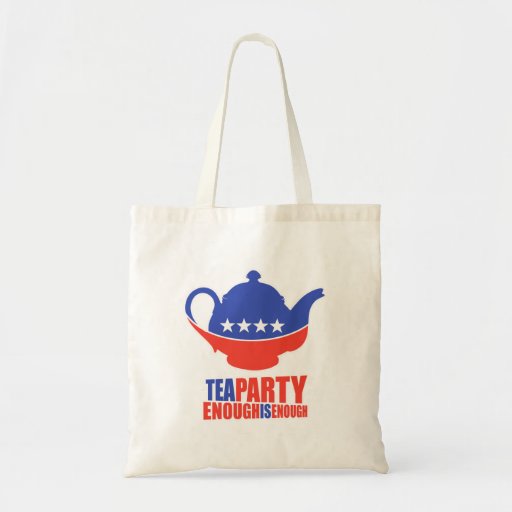 Tea Party Canvas Bags
