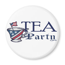 Tea Party Flag Refrigerator Magnets