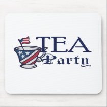 Tea Party Flag Mouse Pad