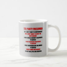 tea party freshmen coffee mug